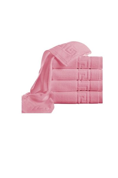 E EFRALL Set 10 prosoape de baie 70 x 140, 550g, hotelier, model greek, roz