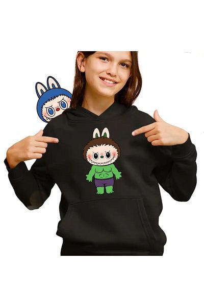 OEM Labubu Hulk Kids Girls Sweatshirt
