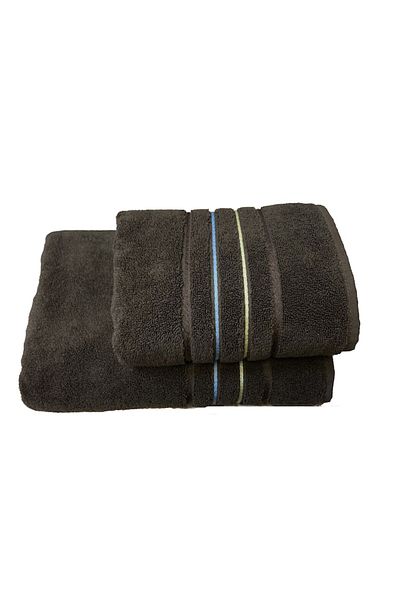 OEMN Set of 2 Towels, Cozy Towels, 50x90 / 70x140, 100% Cotton, Brown