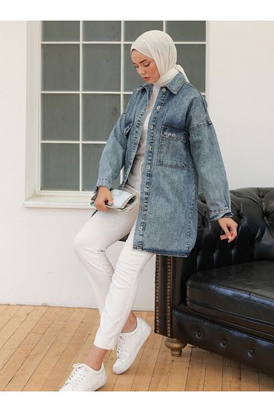 DEDEMAX Denim Jacket - Blue -
