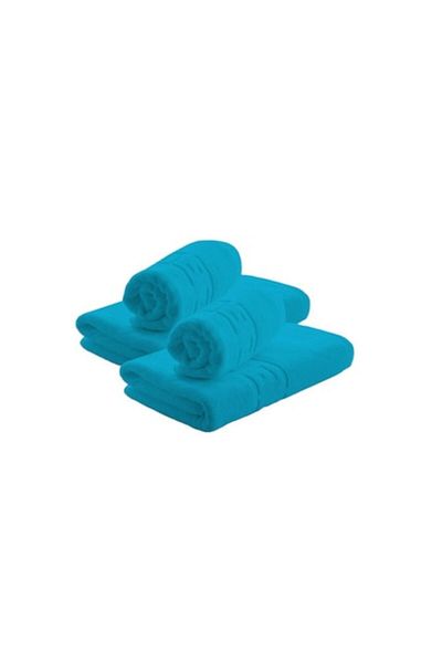 E EFRALL Set 6 bath towels, 550g, hotel model greek, turquoise 70 x 140 cm