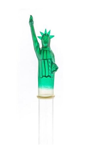 Condomerie "Xl Özgürlük Heykeli" El Boyaması Renkli Fantezi Prezervatif (Hand...