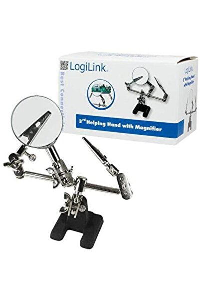 LogiLink Lupa Ø46 mm, cu 2 cleme, cu suport ajustabil de masa, pentru lucrari...