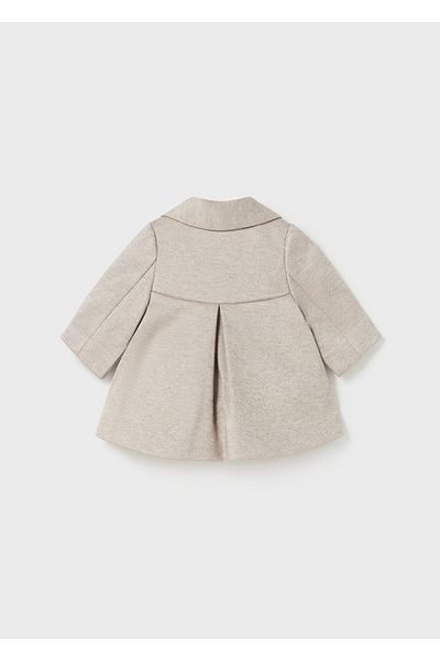 MAYORAL Winter Baby Girl Fabric Coat Jacket Cream