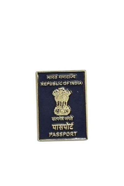 Generic Mobile Or Laptop Metal Self Adhesive Sticker Indian Passport Design
