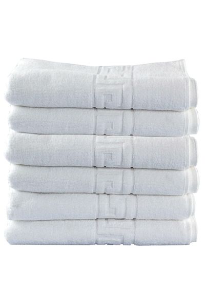 Quasar & Co. Set 6 prosoape baie fata Quasar & Co., 50 x 90 cm, 600 g/mp, hotel quality, 100% bumbac, alb