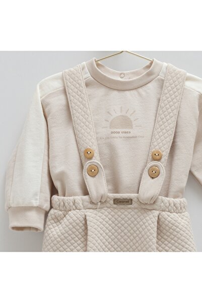 Caramell Baby Boy 2-Piece Salopet Set Soft Quilted 3-18 Months