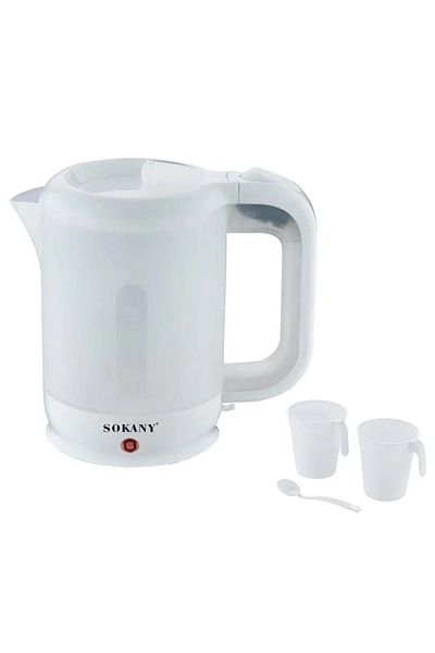 SOKANY SK-09004 Plastic Kettle 1/2 Liter + 2 Cups And Spoon