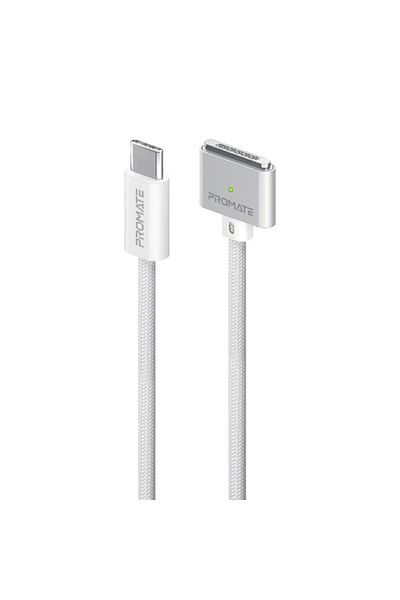 Promate High Tensile Strength 140w Usb-c To Magsafe Charging For Macbook