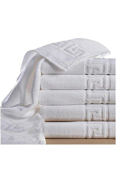 Quasar & Co. Set 6 prosoape baie fata Quasar & Co., 50 x 90 cm, 600 g/mp, hotel quality, 100% bumbac, alb