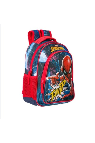 Marvel Ghiozdan gradinita, albastru, model cu Spiderman, 27 x 8 x 31 cm