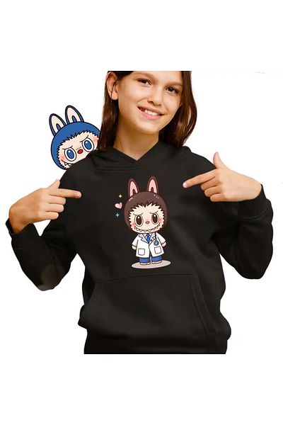 OEM Labubu Doctor Kids Girls Sweatshirt