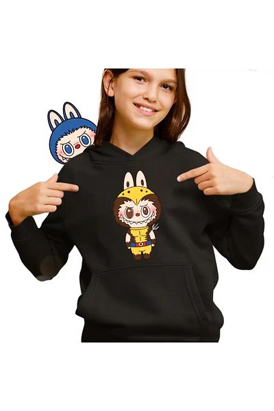 OEM Labubu Wolverine Kids Girls Sweatshirt