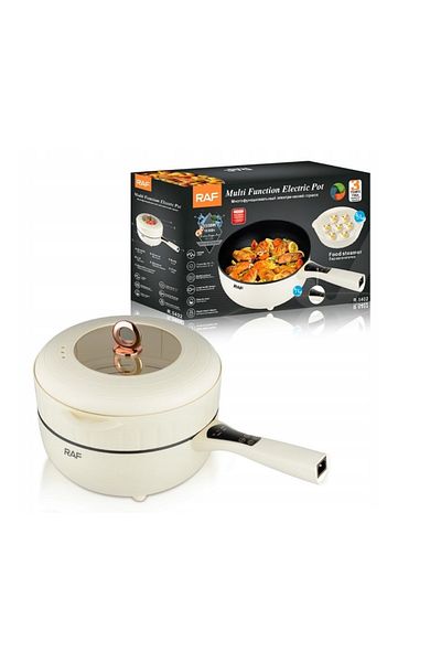 raf Electric Multifunctional Frying Pan, R5402, 1500W, 5L+7L, Steam, Digital Control, Lid
