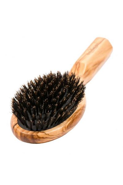 Keller Olivia Exclusive Line oval hairbrush with rubber cushion and wild boar bristles