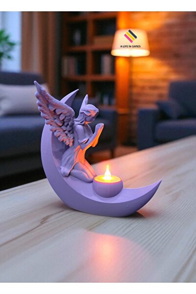 a life in games Melek Yarım Ay Şehri (Angel Moon City) Ledli Dekoratif Obje E...