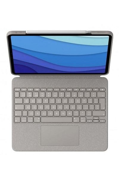 logitech Husa Book Cover cu tastatura Combo Touch pentru Apple iPad Pro 12.9" (Gen.5 / Gen.6) (Gri d