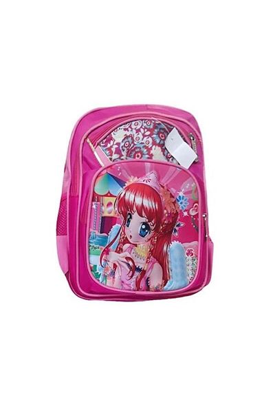 ButicCochet School Backpack, Grades I-II, 3D, 4 Compartments, Pink, Cartoon Character