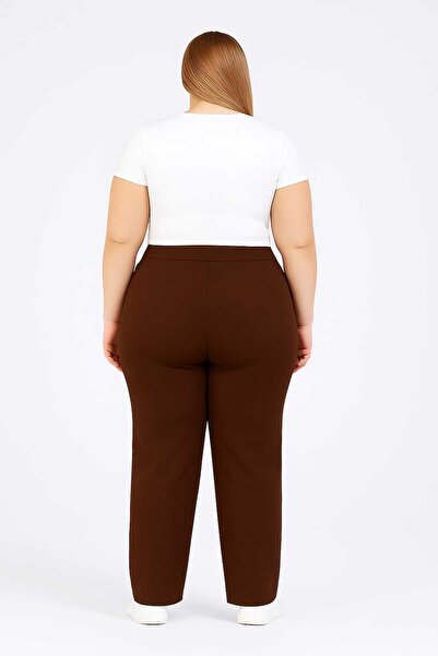 Maison La Femme Women's Plus Size Pants Striped Palazzo