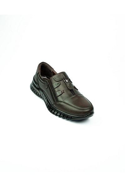 Voyager Z006 Brown Leather Women's Casual Shoes