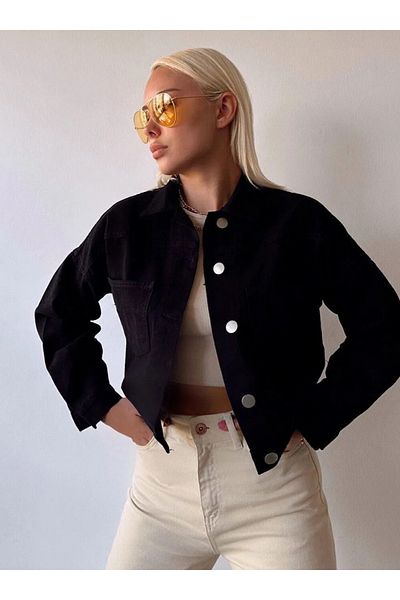 DEDEMAX Denim Jacket - Black -