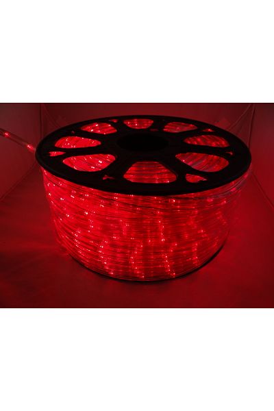 SDX Market Sdx Marketing Christmas Installation, 100m Roll, Red LED Light Hose + Power Supply Included