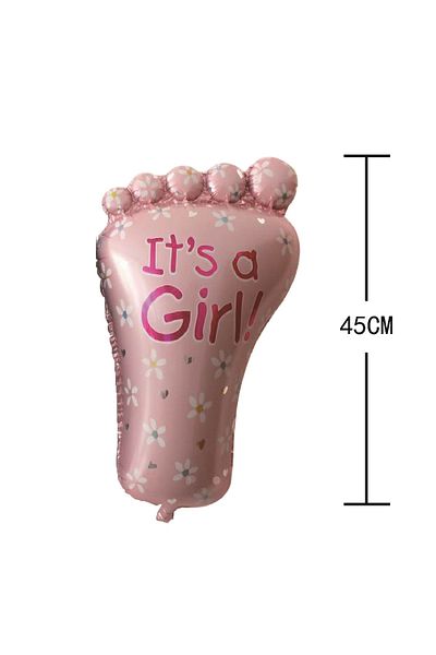 SDX Market Figure balloon made of aluminum foil, pink Talpita type, 45 cm
