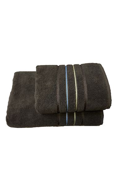OEMN Set of 2 Towels, Cozy Towels, 50x90 / 70x140, 100% Cotton, Brown