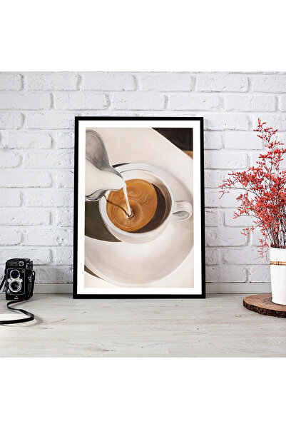 woodsia Tablou cu poster din lemn MDF cu aspect de cadru dintr-o singură buca...