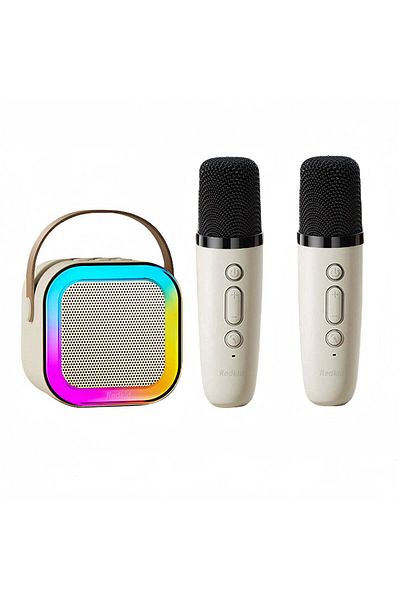 Promagg Karaoke Speaker with 2 Smart Microphones, Bluetooth Connection, iOS/Android
