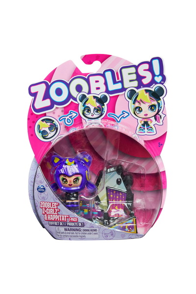 Evelise ZOOBLES Z-GIRLZ FIGURINA DE TRANSFORMARE FETITA PISICUTA