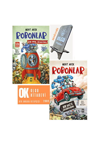 Timaş Çocuk Robonlar 1-2 Bir Kaçış Operasyonu / 2 kitap set - Mert Arık TELEF...