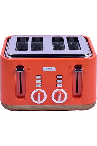 AC BOX Gem Natural Orange Four Slice Toaster Ac Box 861931
