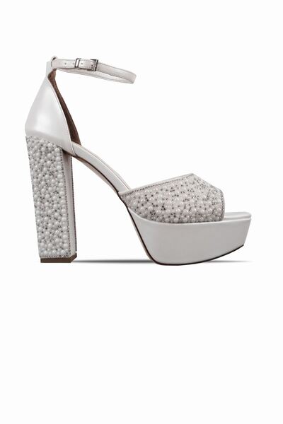 MY DERİ Rochie de seară de mireasă pentru femei Fary, cu toc deschis în față ...