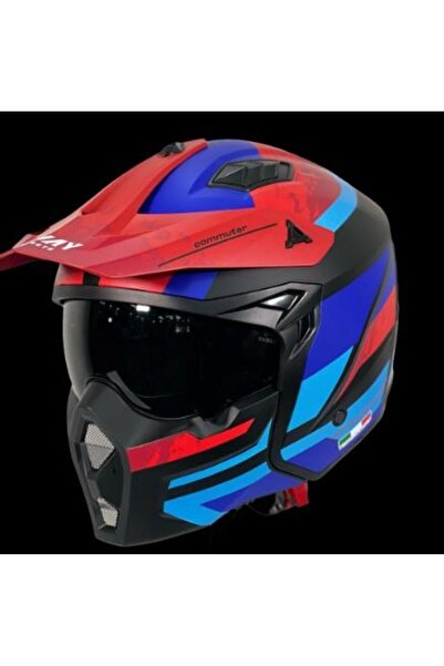 Sway X1-X Seul Track Modüler Full Face Çene Sökülebilen  Uyumlu Motosiklet Ka...