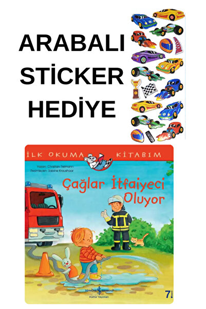 TÜRKİYE İŞ BANKASI KÜLTÜR YAYINLARI ARABALI STİCKER HEDİYELİ - OKUL ÖNCESİ RE...
