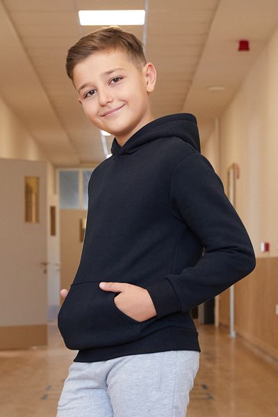 Fulla Moda 3 Thread Kangaroo Pocket Hooded Boy's Sweatshirt