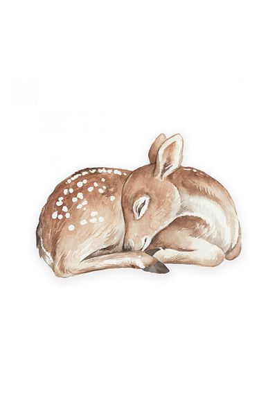 Babysteps by Urban Haul Bambi Big Kids Pillow - Plus XXL Pillow, Cute Animal Design, Kids Decor