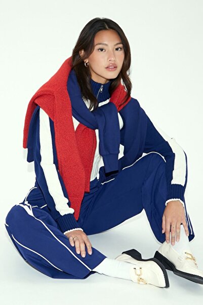 Forever 21 Ribanalı Renk Bloklu Kazak