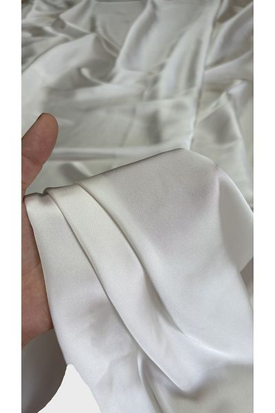 BURSA KUMAŞTAN Width 150 Pairs Width Silk Chiffon Satin Fabric Draped Shiny Soft