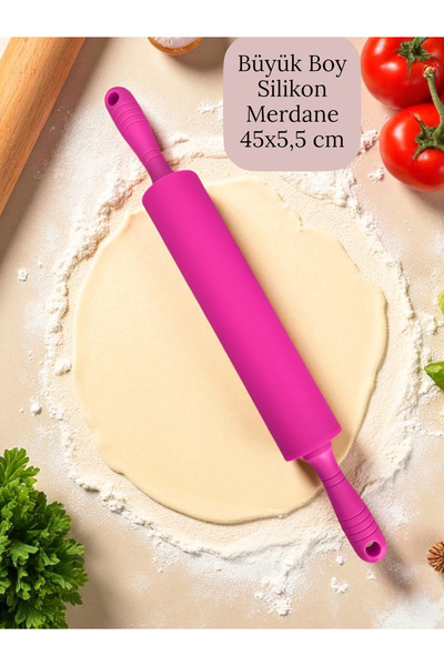 Multiamo Plastik Saplı Silikon Gövdeli Merdane-Büyük Boy (45 X 5,5 X 25 CM) F...