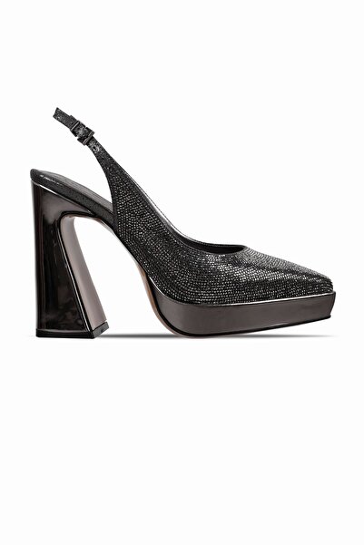 MY DERİ Yady Pantofi cu toc pentru rochie de seară cu platformă groasă cu pie...