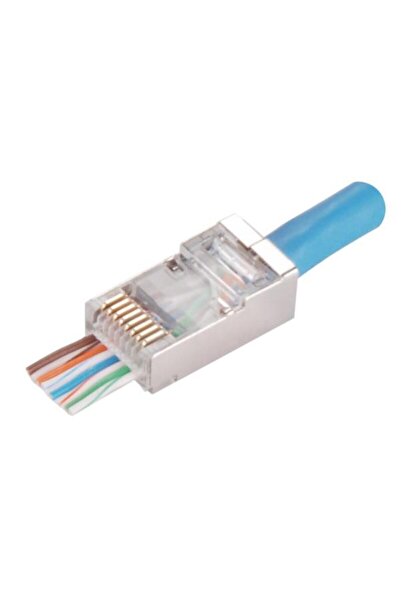 Alantec Set 10x plug de trecere RJ45 STP, Alantec, Cat.5e