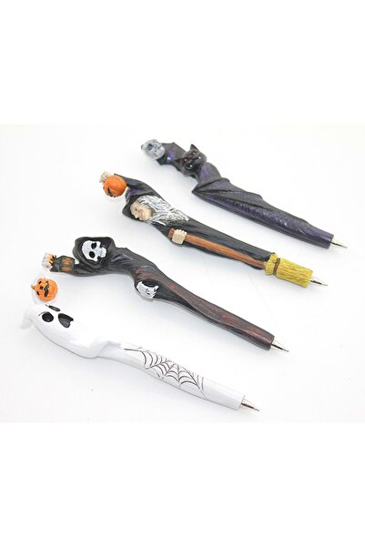 Store Cadı Tasarım Polyester Tükenmez Kalem 16 cm – Gizemli ve Şık Yazı Aracı