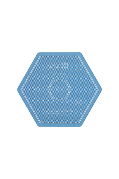 Hama Tabla de împletire cu mărgele Midi - Hexagon mare transparent