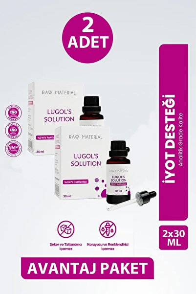 FW Nutrition Raw Material Lugol Çözeltisi %2'lik 30 ml 2 Adet