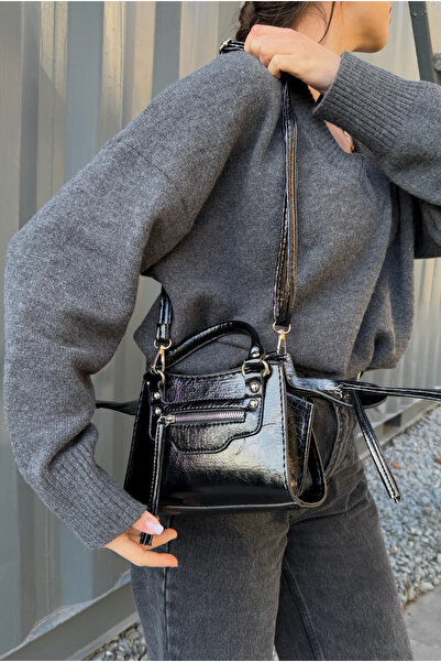 Mupa Shoes Women's Hand and Shoulder Bag BLACK