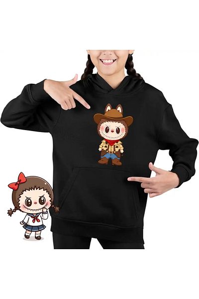 OEM Labubu Cowboy Kids Girls Sweatshirt