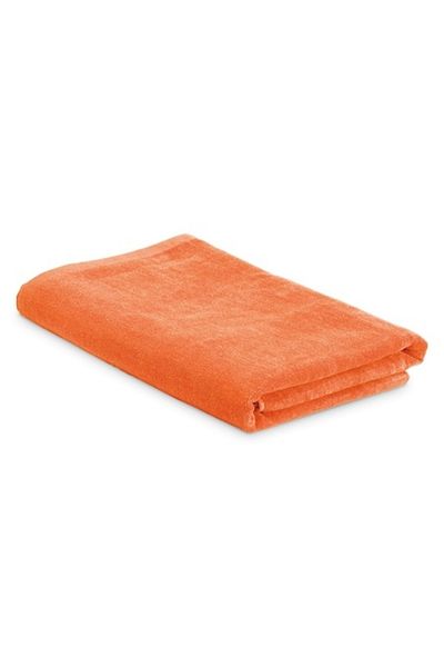 OEM Beach towel, velour cotton, 800 x 1500 mm, orange