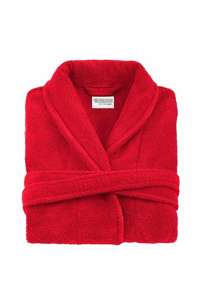 Spod Igły i Nitki Bathroom Robe Prestiz, Spod Igły i Nitki, Cotton, Red, S-M